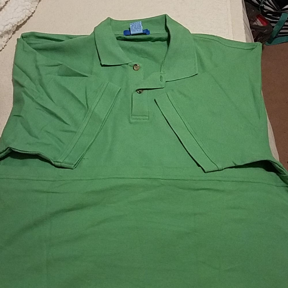 Green male polo shirt
